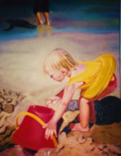 artist oil painting Maggies Pail