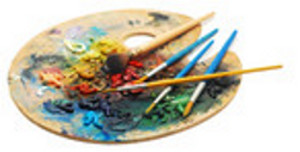 artist oil painting blending